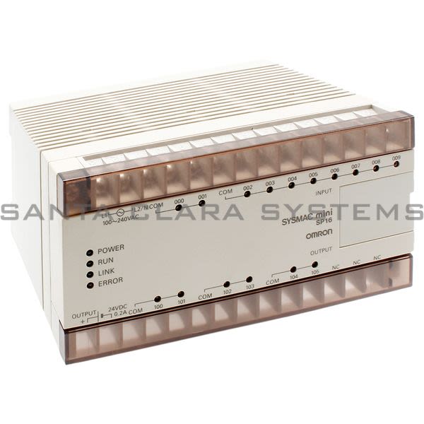 Omron SP16-DR-A PLC CPU Module DC/Relay AC PS Product Image