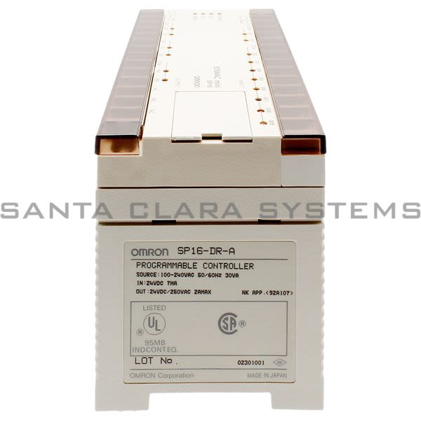 Omron SP16-DR-A PLC CPU Module DC/Relay AC PS Product Image