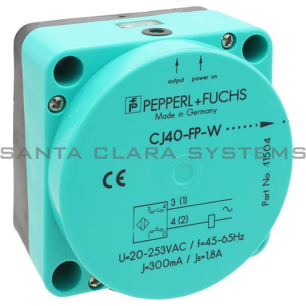 Pepperl+Fuchs CJ40-FP-W-P1 Proximity Switch Product Image