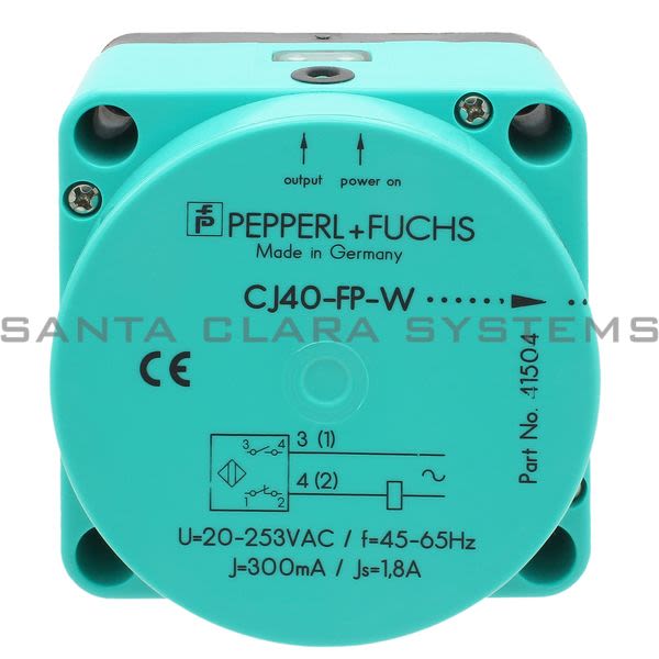 Pepperl+Fuchs CJ40-FP-W-P1 Proximity Switch Product Image