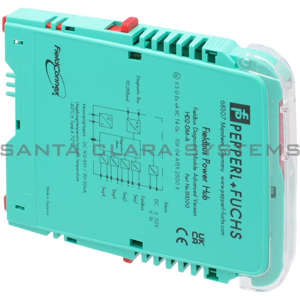 Pepperl+Fuchs HD2-DM-A Fieldbus Power Hub, Advanced Diagnostic Module Product Image