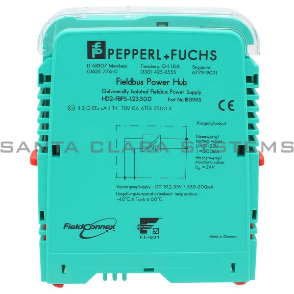 Pepperl+Fuchs HD2-FBPS-1.23.500 Fieldbus Power Hub, Power Supply Module Product Image