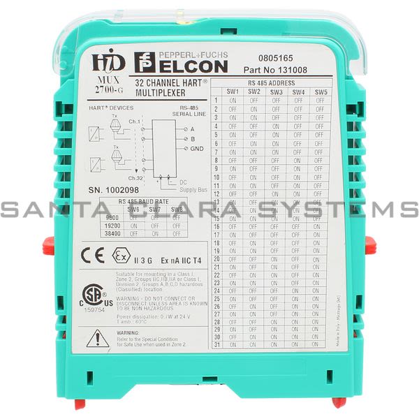 Pepperl+Fuchs HIDMUX2700  HART Multiplexer Master Product Image