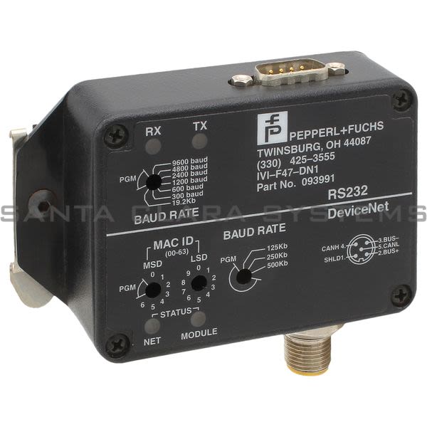 Pepperl+Fuchs IVI-F47-DN1 DeviceNet Bus Coupler Product Image