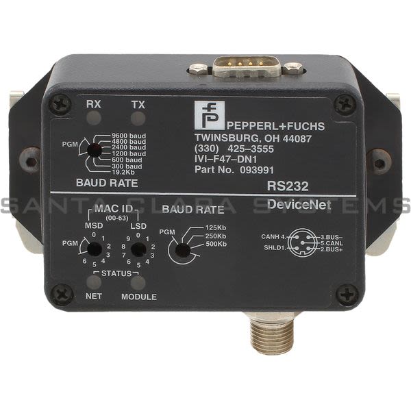 Pepperl+Fuchs IVI-F47-DN1 DeviceNet Bus Coupler Product Image