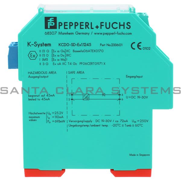 Pepperl+Fuchs KCD0-SD-EX1.1245 Solenoid Driver Product Image