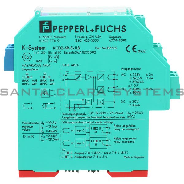 Pepperl+Fuchs KCD2-SR-EX1.LB Isolated Switch Amplifier Product Image