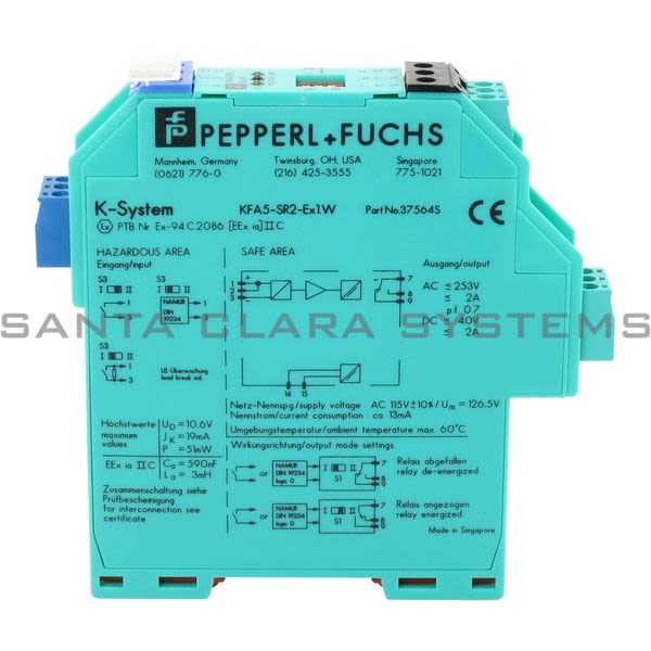 Pepperl+Fuchs KFA5SR2EX1.W Relay Product Image