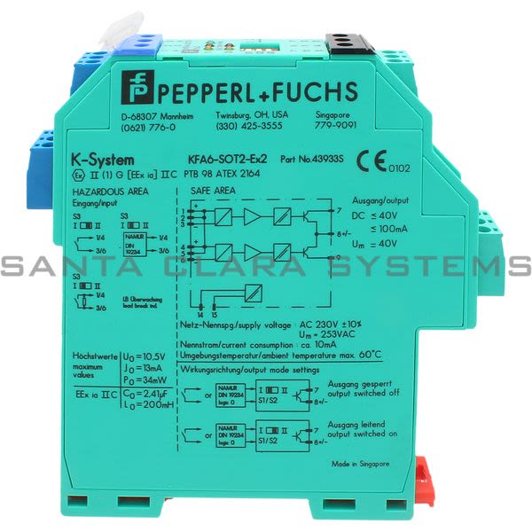 Pepperl+Fuchs KFA6-SOT2-EX2 Switch Amplifier Product Image