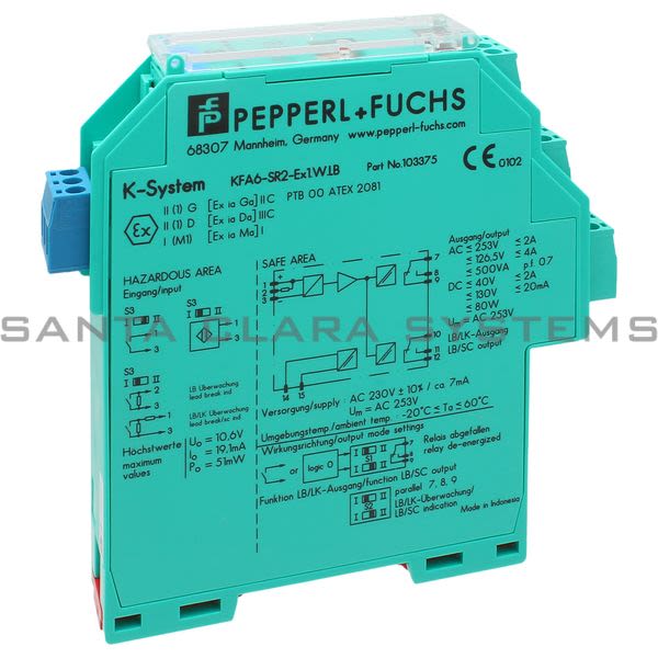 Pepperl+Fuchs KFA6-SR2-EX1.W.LB Switch Amplifier Product Image