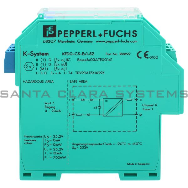 Pepperl+Fuchs KFD0-CS-EX1.52 Repeater Product Image