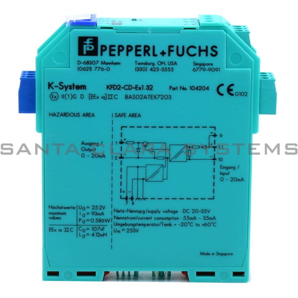 Pepperl+Fuchs KFD2CDEX1.32 Driver Current for Hazardous Areas Product Image