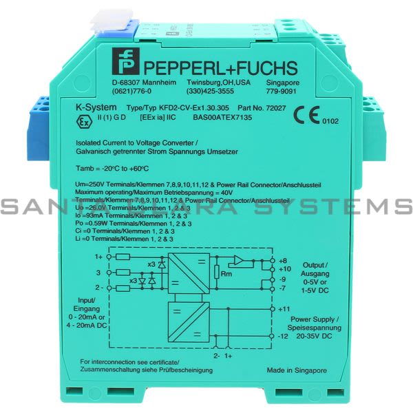 Pepperl+Fuchs KFD2-CV-EX1.30.305 Isolation Barrier Product Image