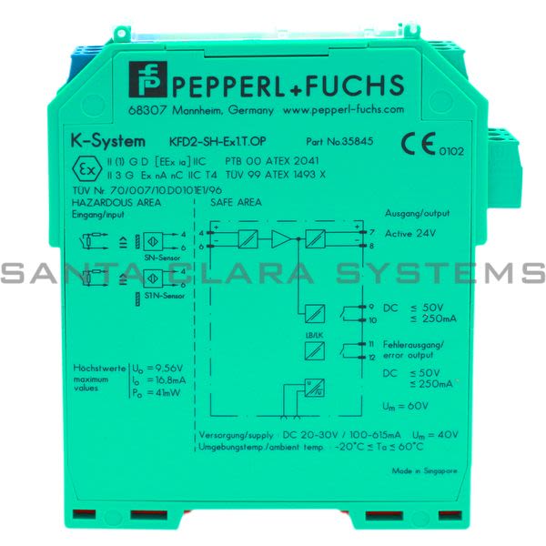 Pepperl+Fuchs KFD2-SH-EX1.T.OP Switch Amplifier Product Image
