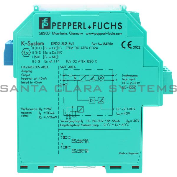 Pepperl+Fuchs KFD2-SL2-EX1 Solenoid Driver Product Image