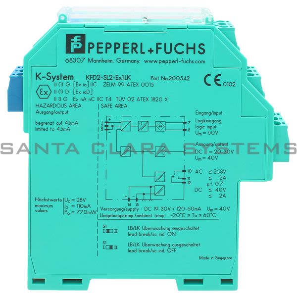 Pepperl+Fuchs KFD2-SL2-EX1.LK Solenoid Driver Product Image