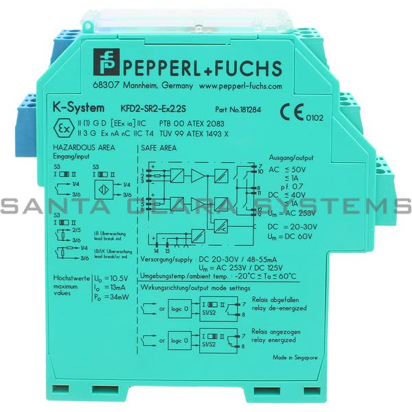 Pepperl+Fuchs KFD2-SR2-EX2.2S Switch Amplifier Product Image