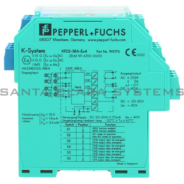 Pepperl+Fuchs KFD2-SRA-EX4  Switch Amplifier Product Image