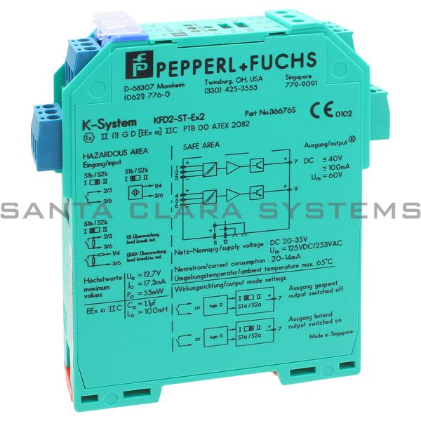 Pepperl+Fuchs KFD2-ST-EX2 Safety Relay Product Image