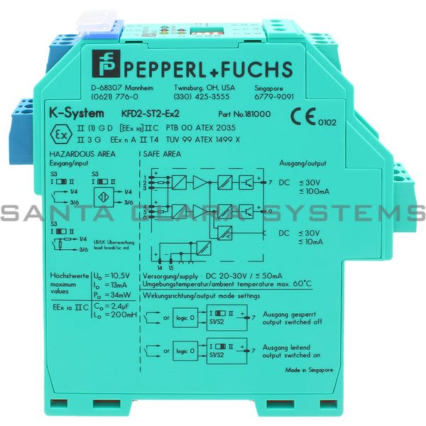 Pepperl+Fuchs KFD2-ST2-EX2 Switch Amplifier Product Image