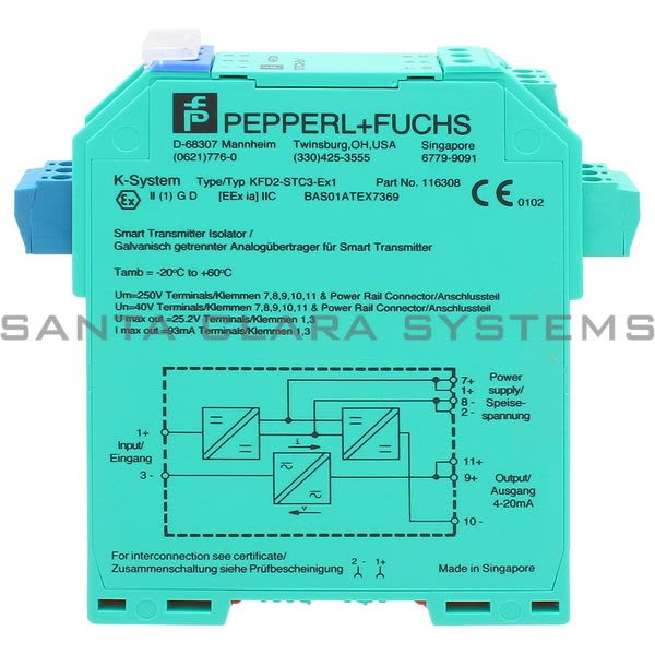 Pepperl+Fuchs KFD2-STC3-EX1 Smart Transmitter Isolator | 116308 Product Image