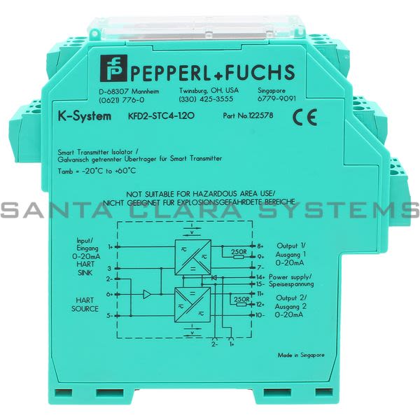 Pepperl+Fuchs KFD2-STC4-1.2O Smart Transmitter Isolator | 122578 Product Image