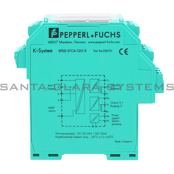 Pepperl+Fuchs KFD2-STC4-1.2O-3 SMART Transmitter Power Supply, Output Current Sink Product Image
