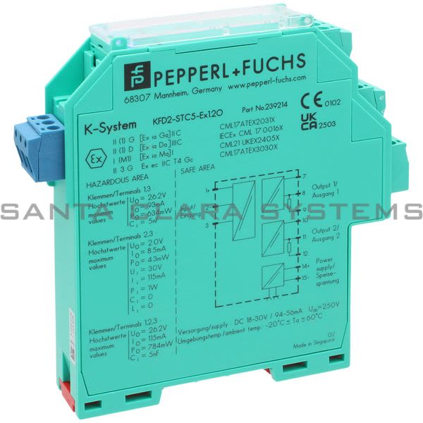 Pepperl+Fuchs KFD2-STC5-EX1.2O SMART Transmitter Power Supply Product Image
