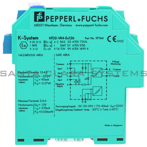 Pepperl+Fuchs KFD2-VR4-EX1.26 Voltage Repeater Product Image