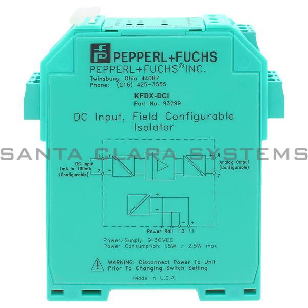 Pepperl+Fuchs KFDX-DCI DC Input Field Configurable Isolator Product Image