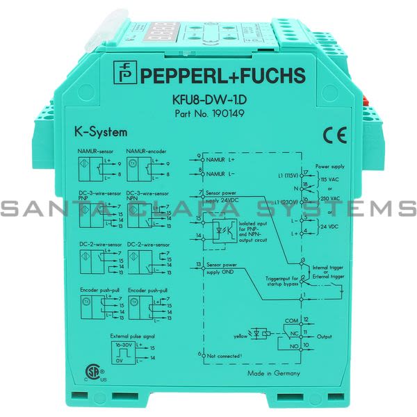 Pepperl+Fuchs KFU8-DW-1.D Rotation Speed Monitor Product Image
