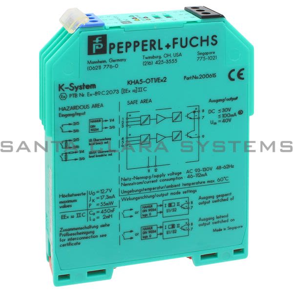 Pepperl+Fuchs KHA5-OT1-EX2 Isolated Switch Amplifier Product Image