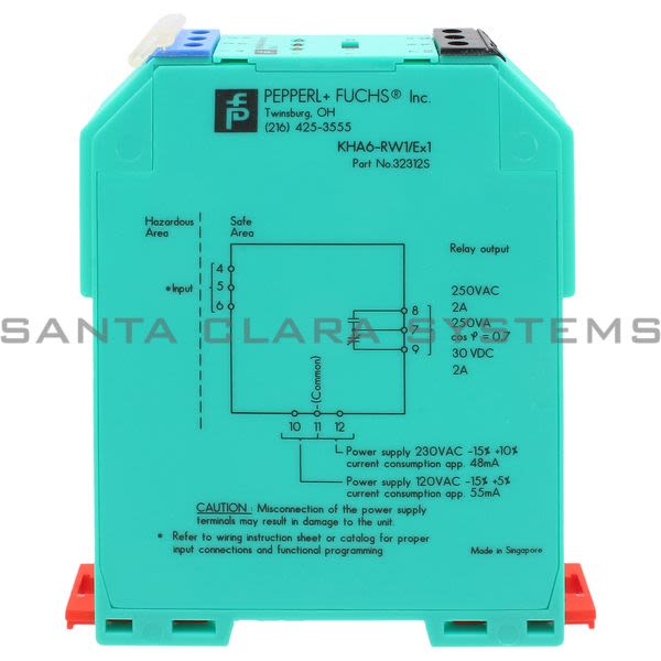 Pepperl+Fuchs KHA6-RW1-EX1 Isolator Single Channel | 32312S Product Image