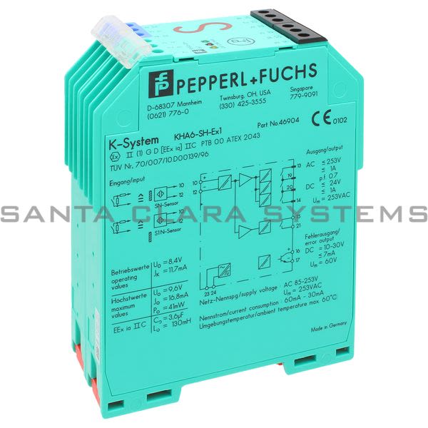 Pepperl+Fuchs KHA6-SH-EX1 Isolated Switch Amplifier | 046904 Product Image