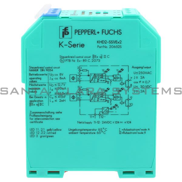Pepperl+Fuchs KHD2-SS1-EX2 Isolated Amplifier Module | 20652S Product Image