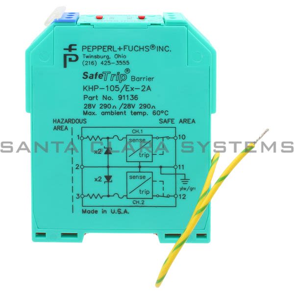 Pepperl+Fuchs KHP-105-EX-2A Intrinsically Safe Barrier Product Image