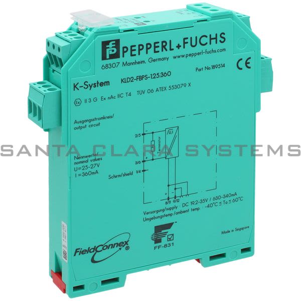 Pepperl+Fuchs KLD2-FBPS-1.25.360 Fieldbus Power Supply Product Image