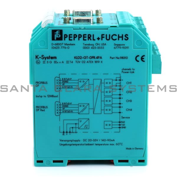 Pepperl+Fuchs KLD2-GT-DPR.4PA PROFIBUS DP/PA Segment Coupler | SK2 Gateway Product Image