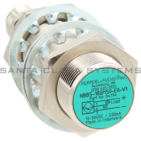 Pepperl+Fuchs NBB5-18GM50-E0-V1 Proximity Switch 3Wire DC Basic Inductive 5mm Product Image