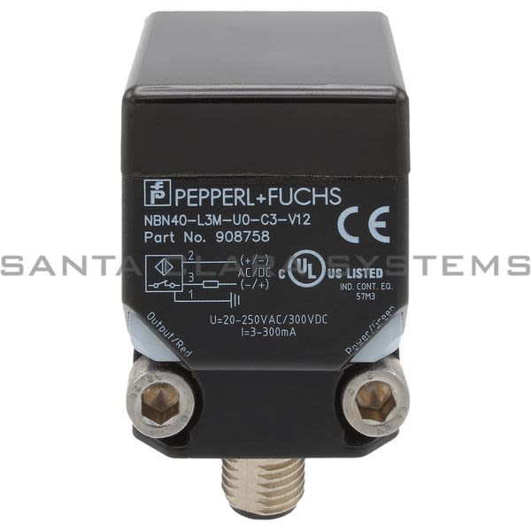 Pepperl+Fuchs NBN40-L3M-UO-C3-V12 Inductive Sensor Product Image
