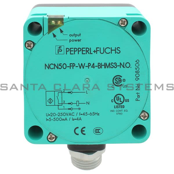 Pepperl+Fuchs NCN50-FP-W-P4-BHMS3-N.O. Inductive Sensor Product Image