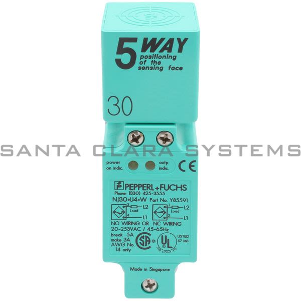 Pepperl+Fuchs NJ30-U4-W Proximity Switch 20-250VAC SPDT 5-Way Product Image