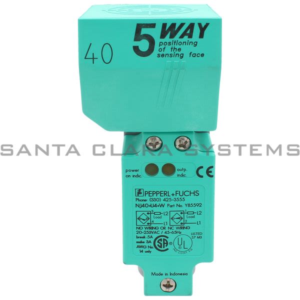 Pepperl+Fuchs NJ40-U4-W-Y85592 Proximity Sensor Product Image