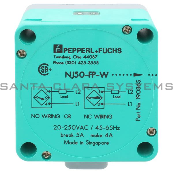 Pepperl+Fuchs NJ50-FP-W-P4 Proximity Sensor | PN-20244 Product Image