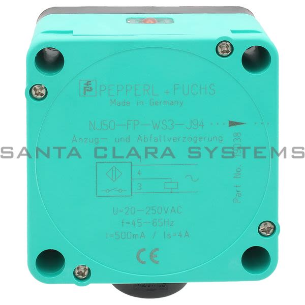 Pepperl+Fuchs NJ50-FP-WS3-J94-P1 Proximity Switch Product Image