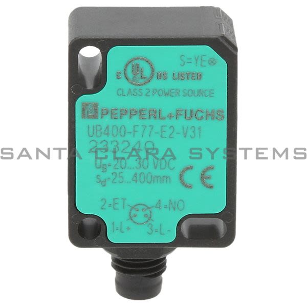 Pepperl+Fuchs UB400-F77-E2-V31 Ultrasonic Direct Detection Sensor Product Image