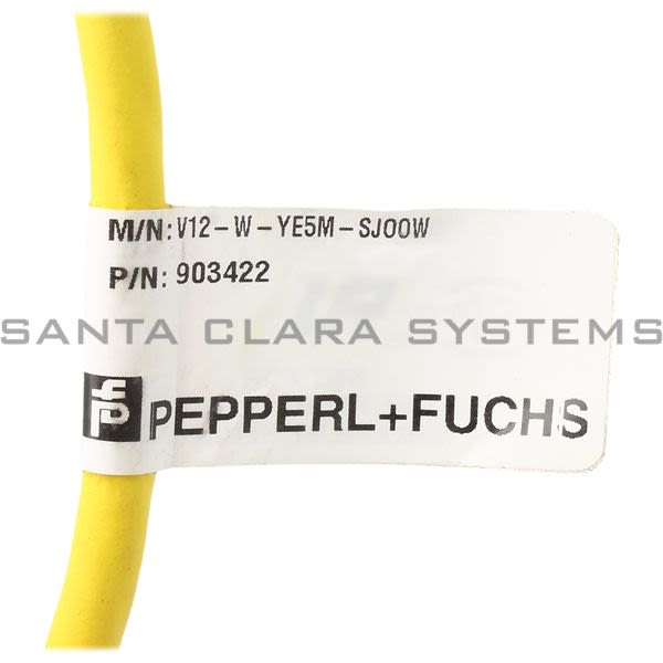 Pepperl+Fuchs V12-W-YE5M-SJ00W Cable Connector Product Image
