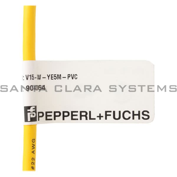 Pepperl+Fuchs V15-W-YE5M-PVC Female Connector Product Image