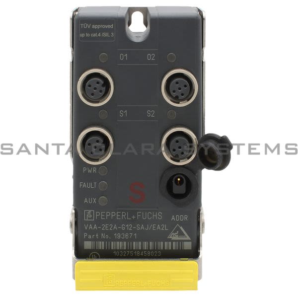 Pepperl+Fuchs VAA-2E2A-G12-SAJ-EA2L AS-Interface safety module Product Image