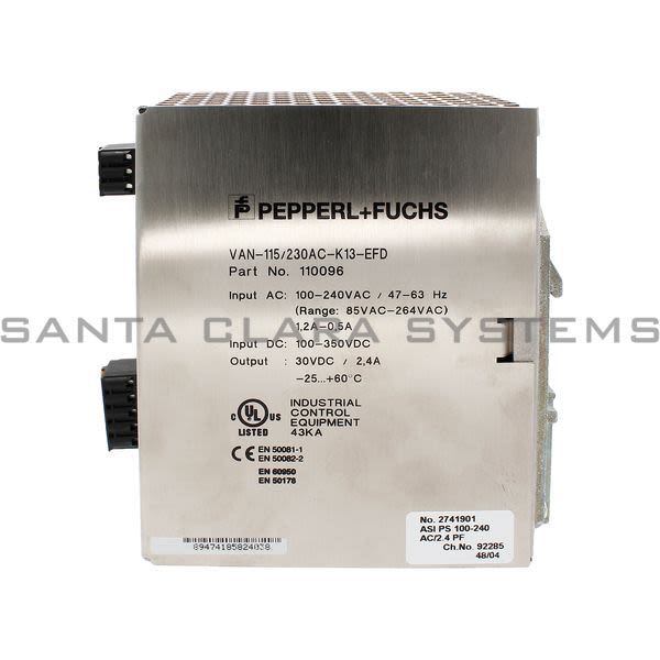 Pepperl+Fuchs VAN-115-230AC-K13-EFD AS-Interface Power Supply Product Image